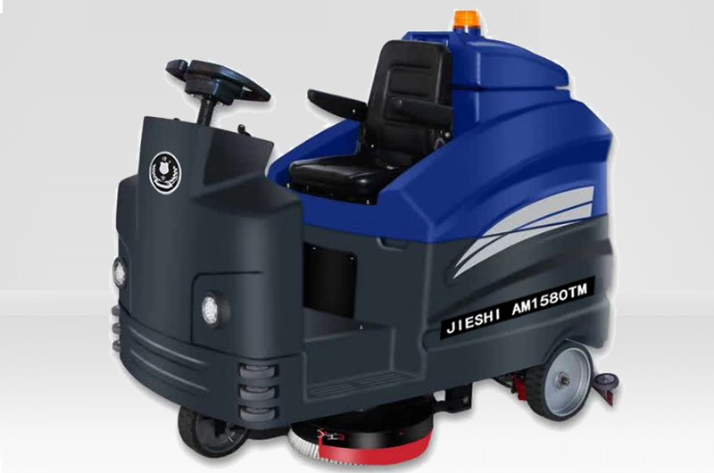 （洁士AM1580TM超大型电动双刷驾驶式洗地吸干机）（适用于工厂、超市、地下车库、医院、汽车站、火车站、高铁站、飞机场等）